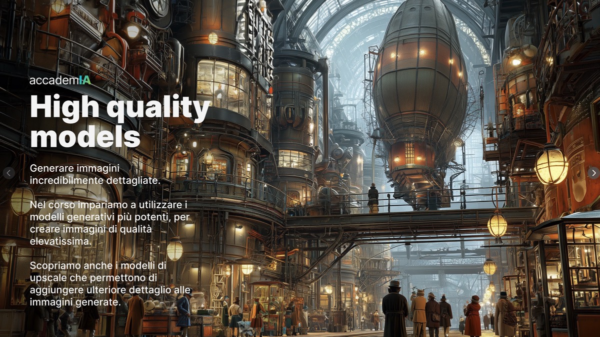 Esempio dal corso: high quality models